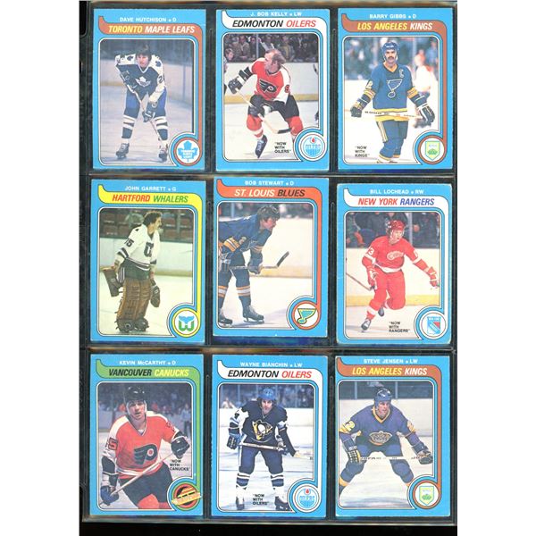 1979-80 O-Pee-Chee Lot Of 9 Cards Various Players