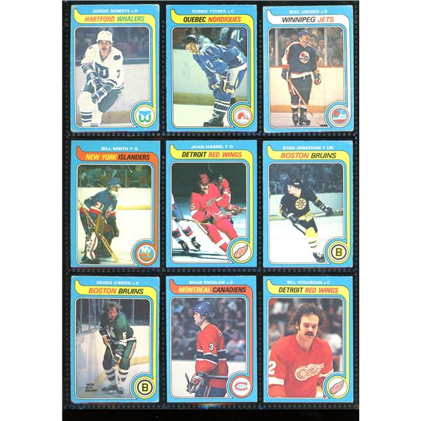 1979-80 O-Pee-Chee Lot Of 9 Cards Various Players