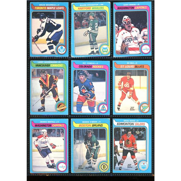1979-80 O-Pee-Chee Lot Of 9 Cards Various Players