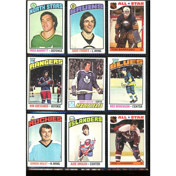 Lot of 9 Various Vintage Hockey Cards & Sticker Cards