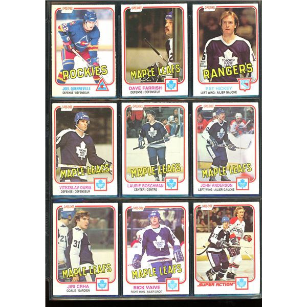 Lot of 9 Various Vintage Hockey Cards Various Teams & Players