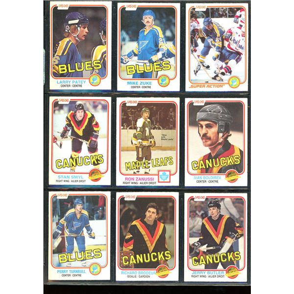 Lot of 9 Various Vintage Hockey Cards Various Teams & Players
