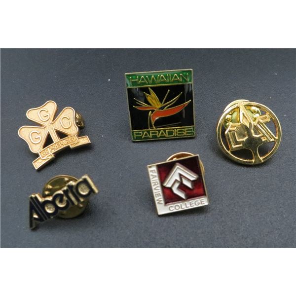 Lot Of 5 Various Collector Pins