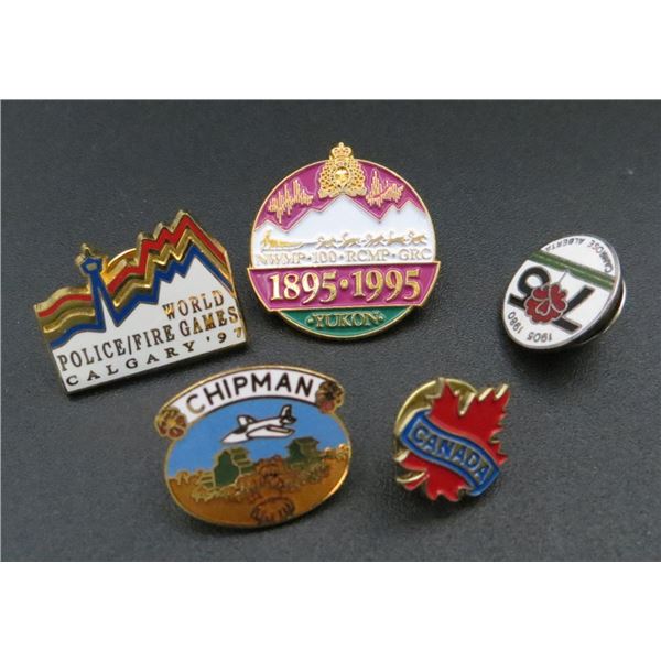 Lot Of 5 Various Collector Pins