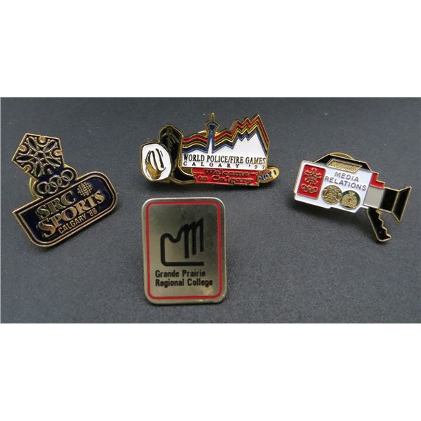 Lot Of 4 Various Collector Pins