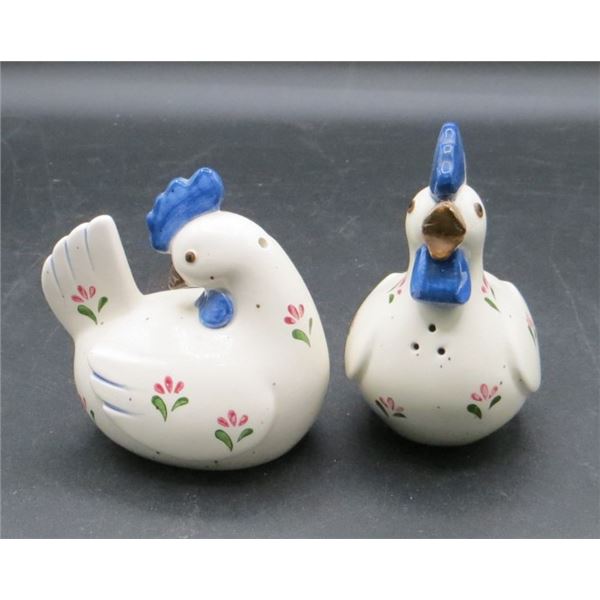 Vintage Otagiri Chicken & Rooster Salt Pepper Shakers Set