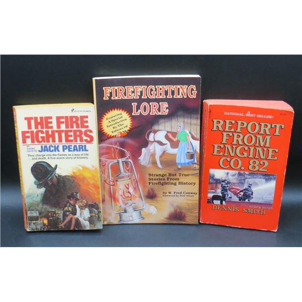 3 Vintage Fire Fighter Paperback Books