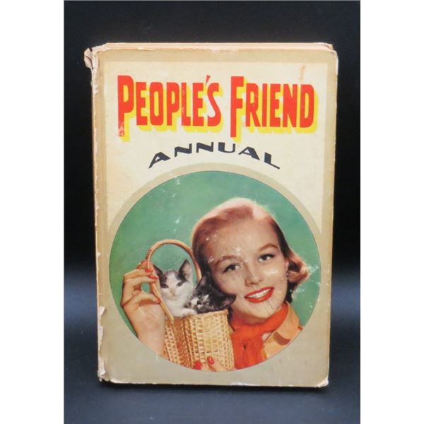 Vintage 1959 People's Friend Annual Hard Cover Book