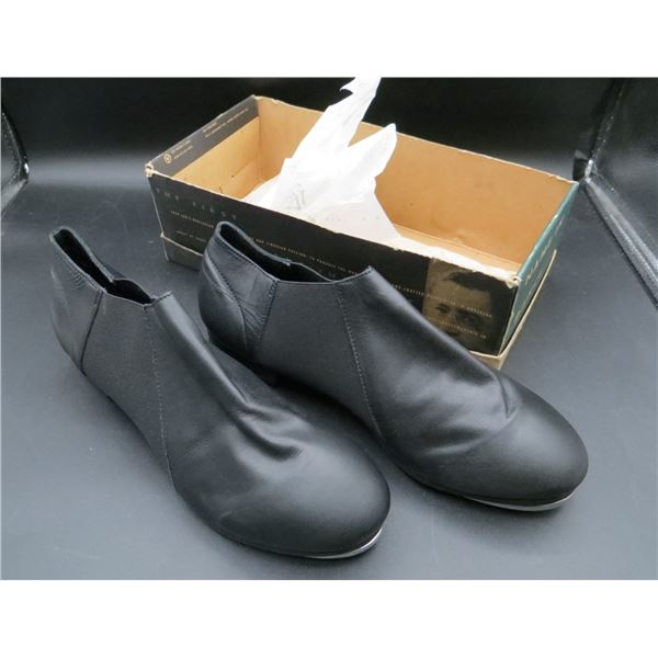 New Leo's Ultratone Black Leather Tap/Jazz shoes Size 10.5