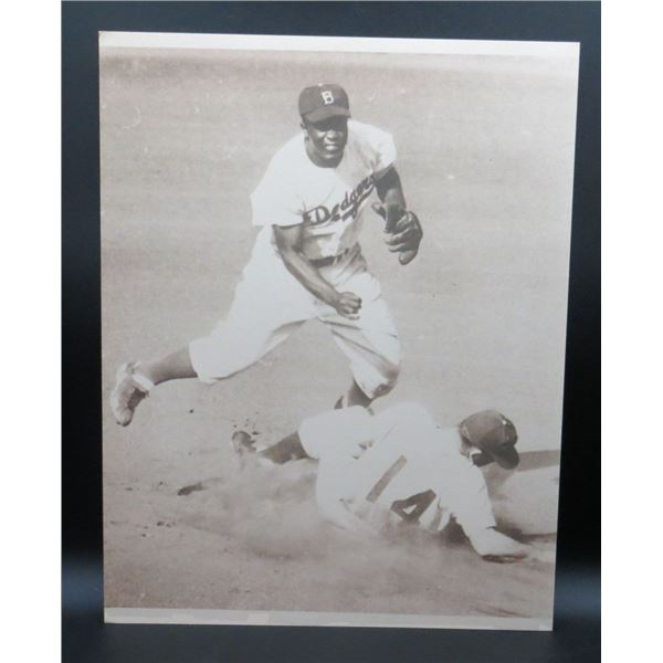 Jackie Robinson 11x14 Black & White Photo