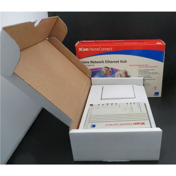 Vintage 3Com HomeConnect 5-Port 10 Mbps External Hub