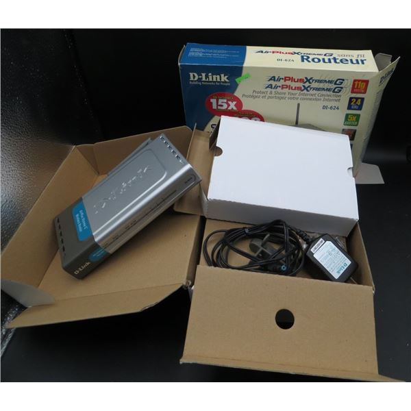 D-Link DI-624 Air Plus Xtreme G Wireless Router 4-Port 2.4 Ghz