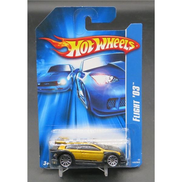 2006 Hot Wheels Flight '03 Gold Race Car