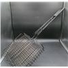 Image 2 : Large 10" x 12" Camping Cooking Basket With Long Handle