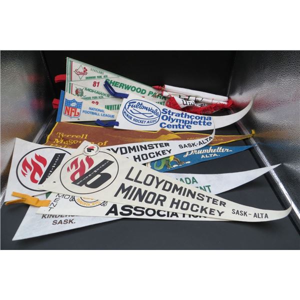 Lot Of Various Felt Pennants & Scroll