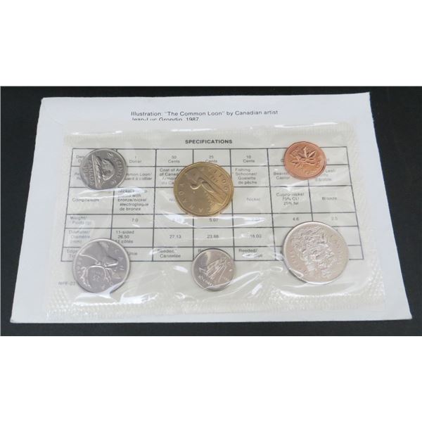 Royal Canadian Mint 1988 Uncirculated 6 Coin Collector Set