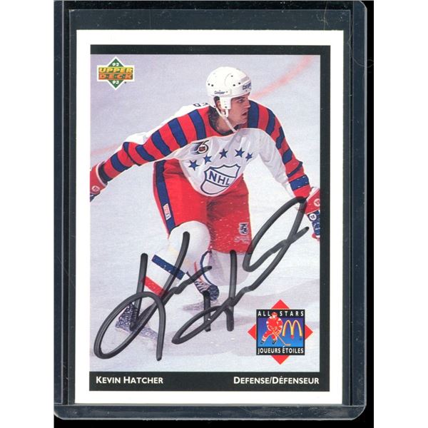 Kevin Hatcher Autographed Card