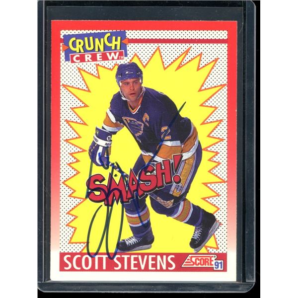 Scott Stevens Autographed Card