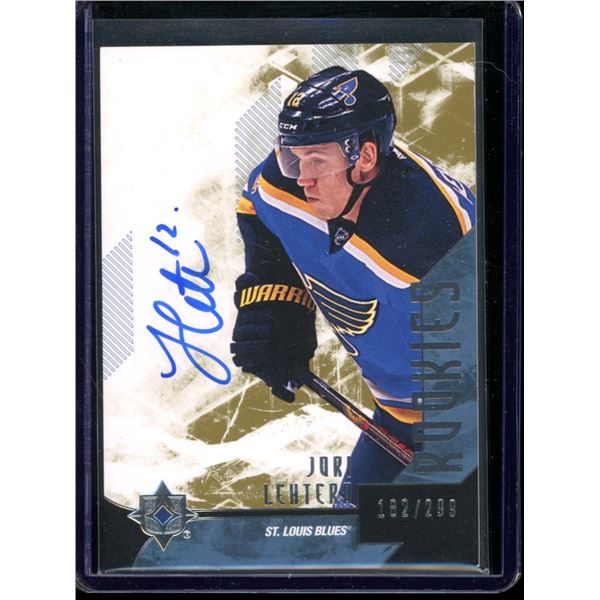 2014-15 Ultimate Collection #117 Jori Lehtera AU 182/299 RC