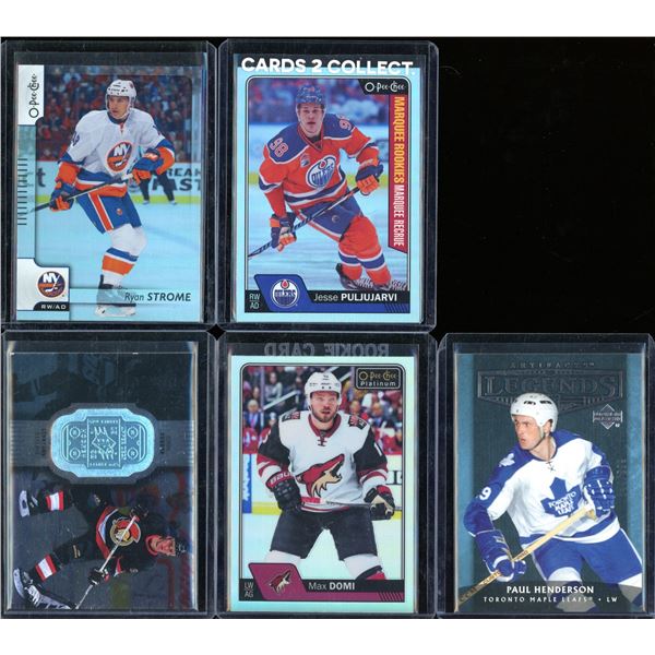 Lot Of 5 Hockey Rookies & Insert Cards