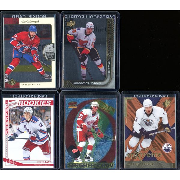 Lot Of 5 Hockey Rookies & Insert Cards