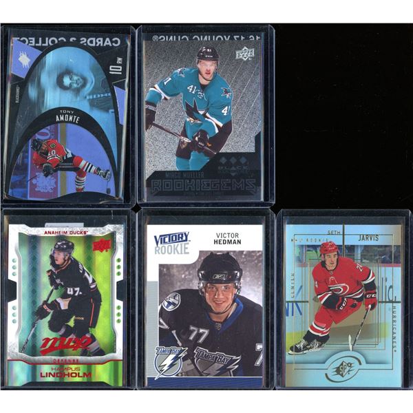 Lot Of 5 Hockey Rookies & Insert Cards