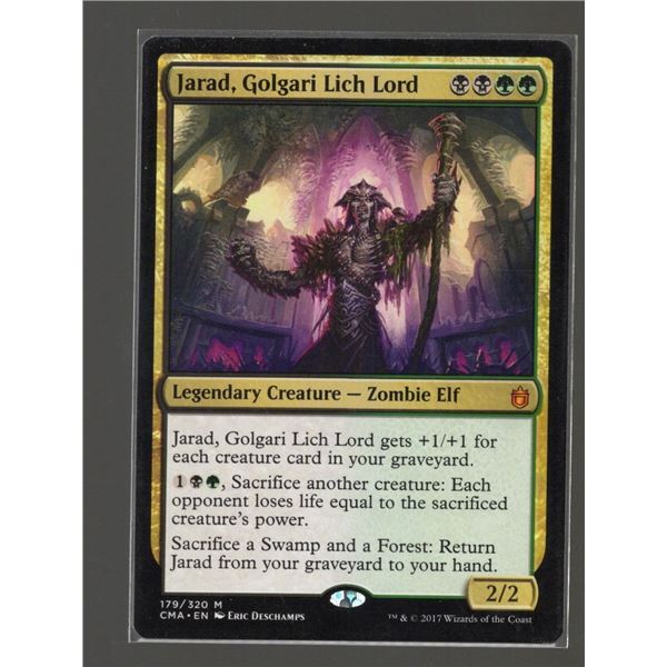 Magic the Gathering Jarad Golgari Lich Lord Commander Anthology
