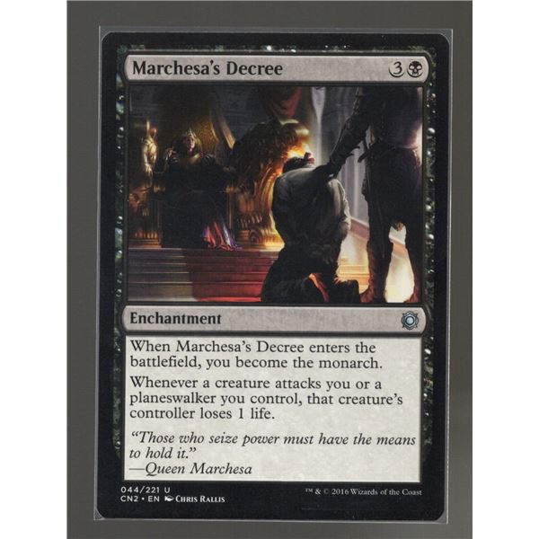 Magic the Gathering Marchesa's Decree Conspiracy Take the Crown