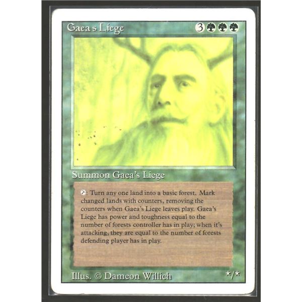 Magic the Gathering Gaea's Liege Revised Edition