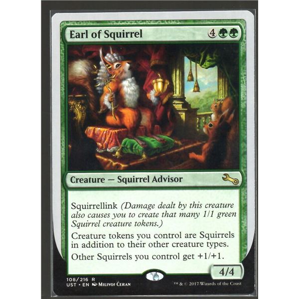 Magic the Gathering Earl of Squirrel Unstable