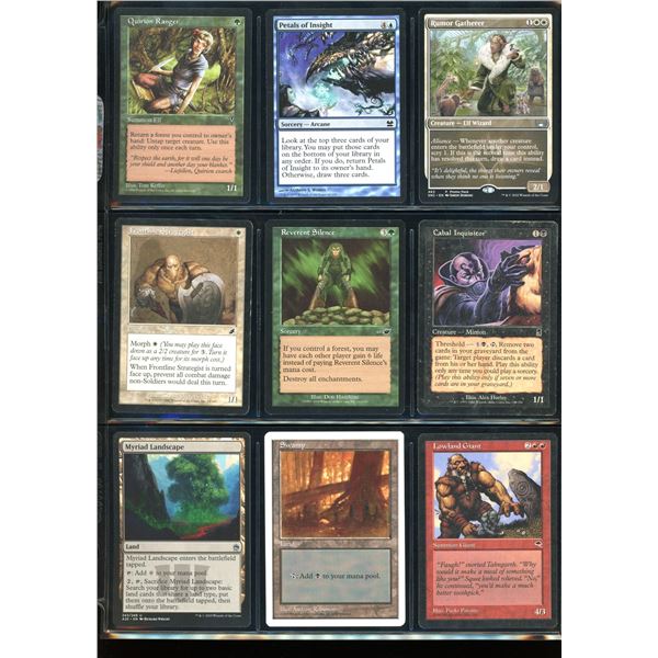 Lot Of 9 Various Magic The Gathering Cards Various Sets & Colors