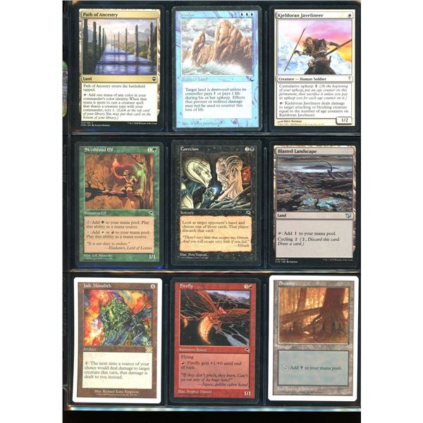 Lot Of 9 Various Magic The Gathering Cards Various Sets & Colors