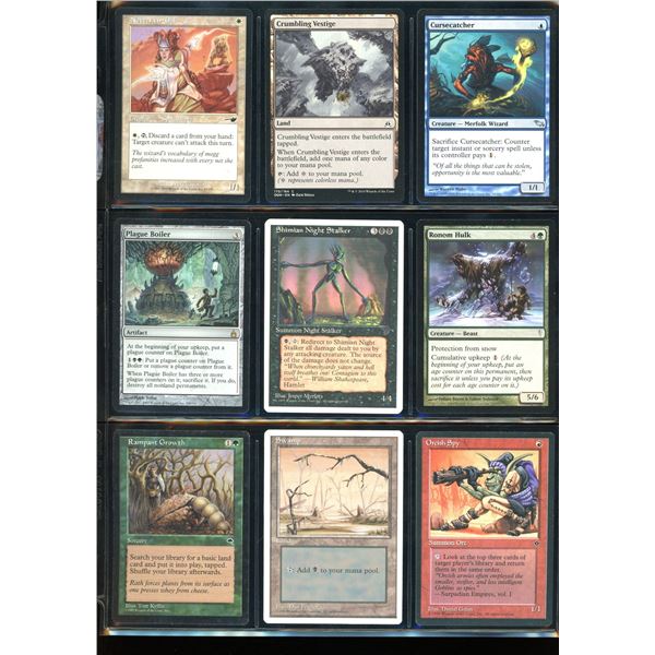Lot Of 9 Various Magic The Gathering Cards Various Sets & Colors