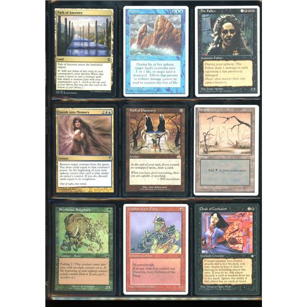 Lot Of 9 Various Magic The Gathering Cards Various Sets & Colors