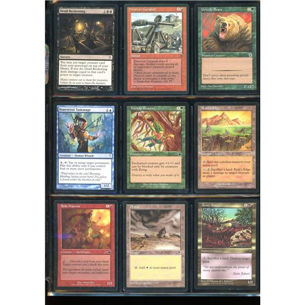 Lot Of 9 Various Magic The Gathering Cards Various Sets & Colors