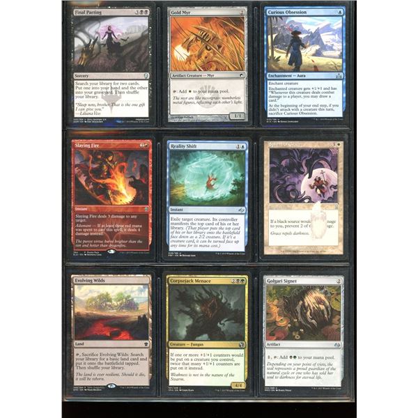 Lot Of 9 Magic The Gathering Cards Various Colors & Various Sets