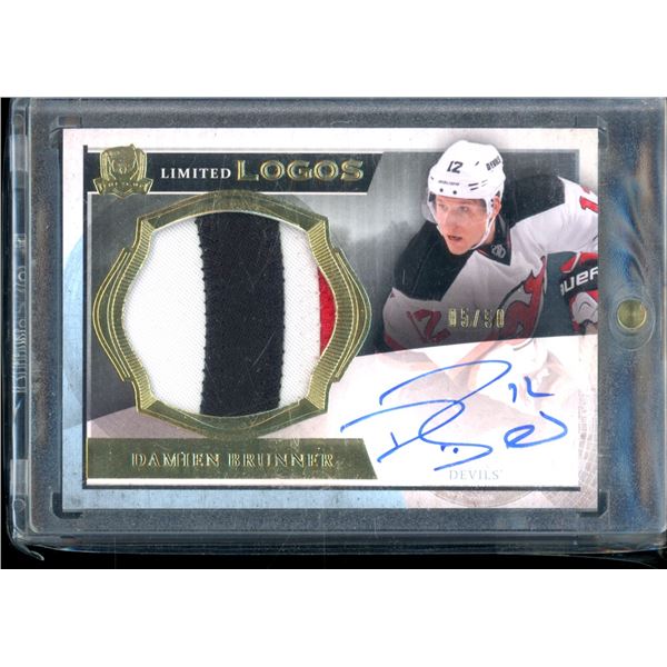 2013-14 The Cup Limited Logos Autographs #LLDB Damien Brunner 5/50 BV $50