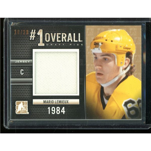 2014-15 ITG Draft Prospects Number 1 Overall Picks Patches Mario Lemieux 10/20 BV $100