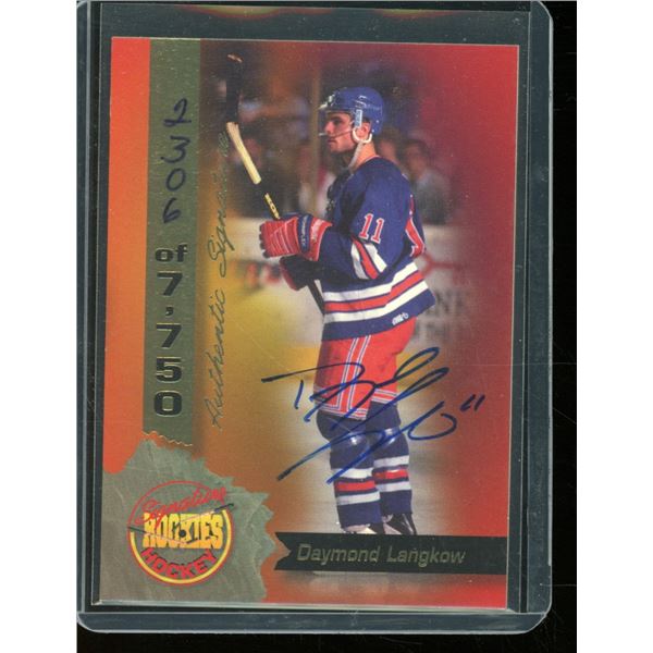 1995 Signature Rookies Signatures #22 Daymond Langkow 2306/7750