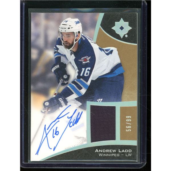 2015-16 Ultimate Collection Spectrum Silver #23 Andrew Ladd JSY Auto 56/99