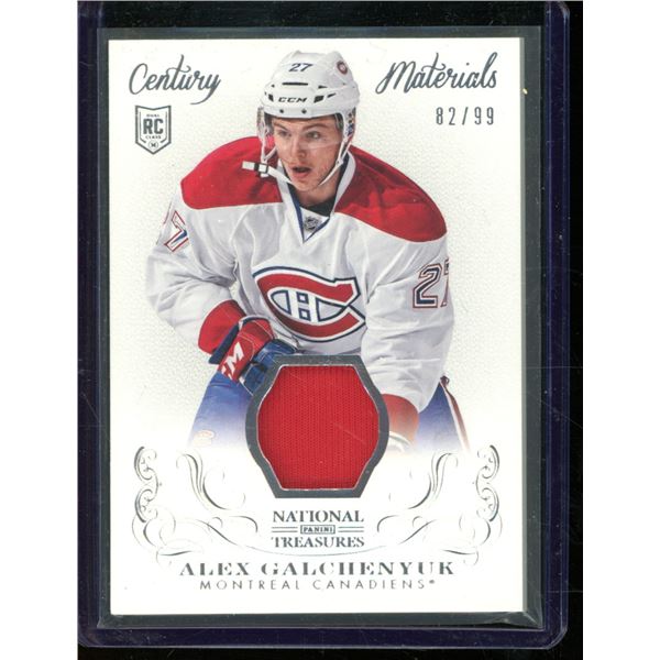 2013-14 Panini National Treasures Century Materials Jersey #31 Alex Galchenyuk 82/99