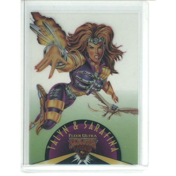 1995 Fleer Ultra Skeleton Warriors Suspended Animation #4 Talyn and Sarafina