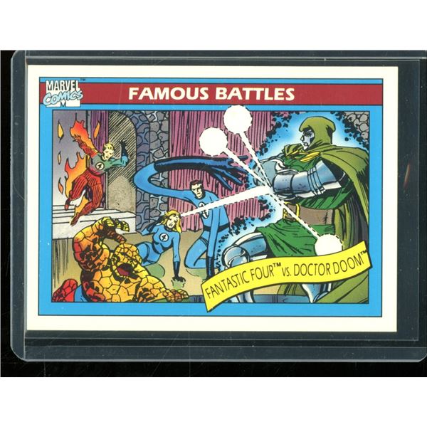 1990 Impel Marvel Universe I #90 Fantastic Four vs. Doctor Doom