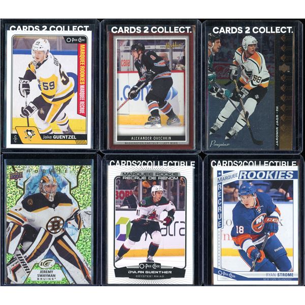 Lot Of 6 Various Hockey Cards Inserts & Rookies