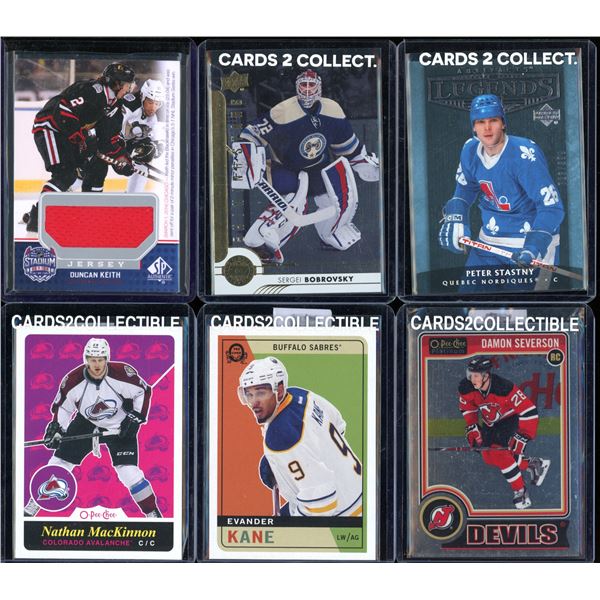 Lot Of 6 Various Hockey Cards Inserts & Rookies