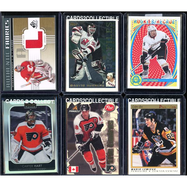 Lot Of 6 Various Hockey Cards Inserts & Rookies