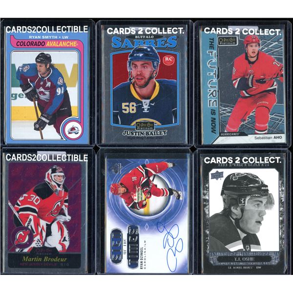 Lot Of 6 Various Hockey Cards Inserts & Rookies