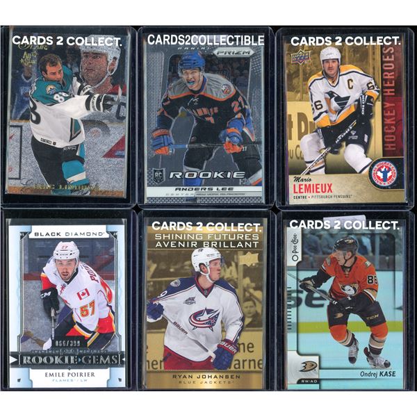 Lot Of 6 Various Hockey Cards Inserts & Rookies