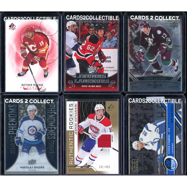 Lot Of 6 Various Hockey Cards Inserts & Rookies