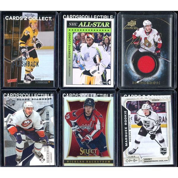 Lot Of 6 Various Hockey Cards Inserts & Rookies